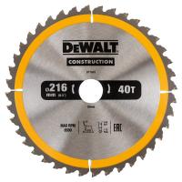 Диск пильный DeWalt твердосплавный 216х30х40 CONSTRUCTION DT1953