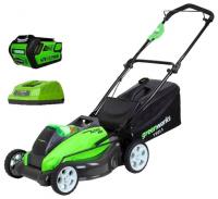 Аккумуляторная газонокосилка Greenworks 2500107uf G40LM45K6