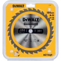 Диск пильный DeWalt твердосплавный 184х16х30 CONSTRUCTION DT1940