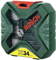 Набор инструментов Bosch X-Line Classic X34 34 предмета 2607010608