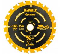 Диск пильный по дереву 165х20 мм 24 DEWALT DT10300-QZ