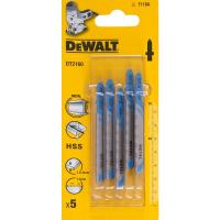 Набор пилок для лобзика T118A DeWalt 5шт DT2160