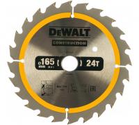 Пильный диск CONSTRUCT 165х20 мм 24Т ATB +24град DEWALT  DT1949-QZ