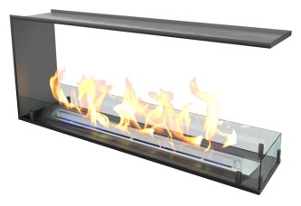 Очаг Zefire Встраиваемый торцевой сквозной очаг Standart 1400