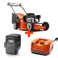 Комплект аккумуляторная газонокосилка Husqvarna LC247i 9679796-01 + Аккумулятор Husqvarna BLi200 9670919-01 + Зарядное устройство Husqvarna QC 330 9670914-01