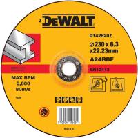Круг шлифовальный DeWalt металл Ф230х6.3мм DT42620Z