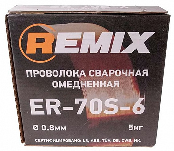 Проволока из металлического сплава REMIX ER-70S-6 0.8мм 5кг