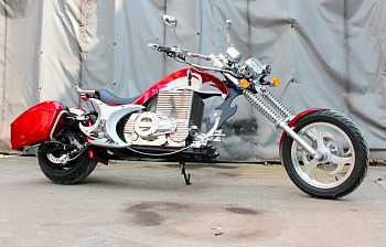 Электромотоцикл GreenCamel Chopper C200 Красный 12628