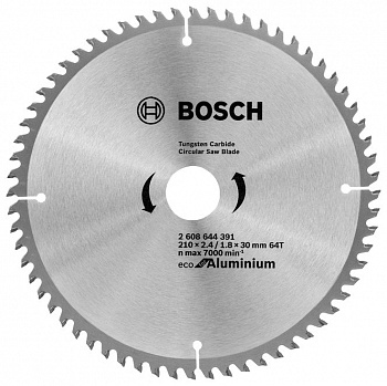 Пильный диск BOSCH Eco Aluminium 2608644391 210х30 мм