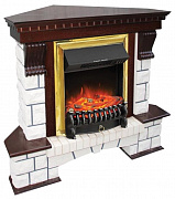 Камин Royal Flame Majestic FX + портал Pierre Luxe угловой