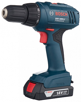 Дрель-шуруповерт BOSCH GSR 1800-LI 1.5Ah x2 Case