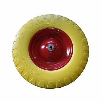 Полиуритановое колесо для садовой тачки Belamos 457P WPU 2