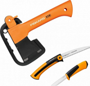 Набор для кемпинга FISKARS Универсальный топор Х5 + Пила + Универсальный нож 1057912
