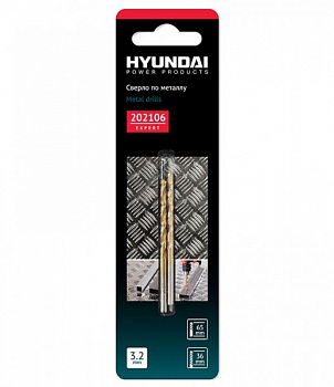 Сверло Hyundai 3,2x65/36mm 202106