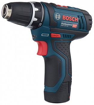 Дрель-шуруповерт BOSCH GSR 12V-15 2.0Ач х2 кейс