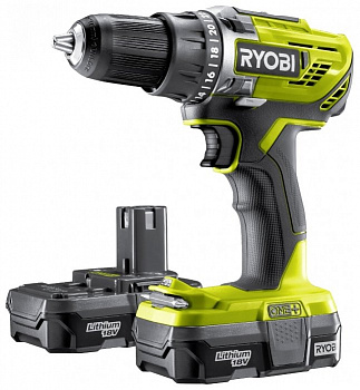 Дрель-шуруповерт RYOBI R18DD3-225S