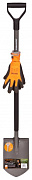 Лопата штыковая FISKARS Ergonomic 1003460 125 см + перчатки