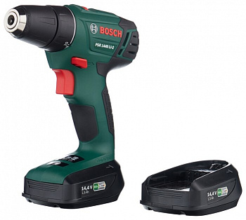 Дрель-шуруповерт BOSCH PSR 1440 LI-2 1.5Ah x2 Case