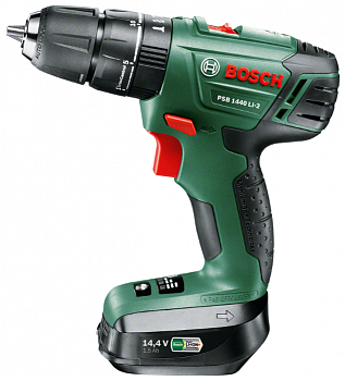 Дрель-шуруповерт BOSCH PSB 1440 LI-2 1.5Ah x2 Case
