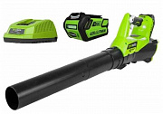 Аккумуляторная воздуходувка greenworks G40AB c АКБ