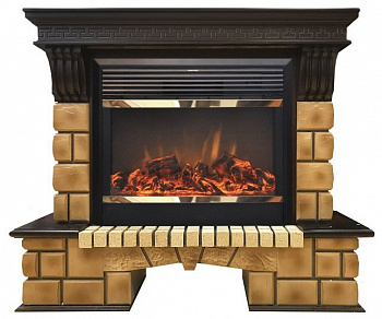 Камин RealFlame Stone Brick 26 AO + Moonblaze
