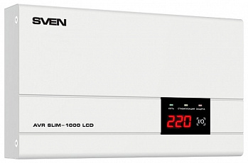 Стабилизатор напряжения SVEN AVR SLIM 1000 LCD