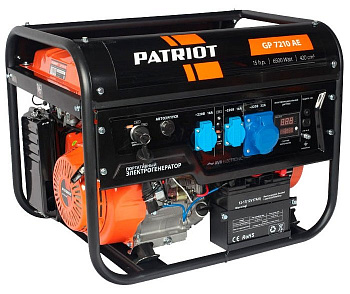 Бензиновая электростанция PATRIOT GP 7210AE
