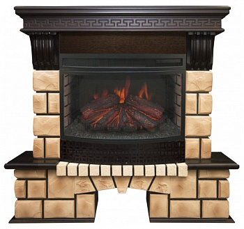 Камин RealFlame Stone Brick 25 AO + Firefield 25 S IR