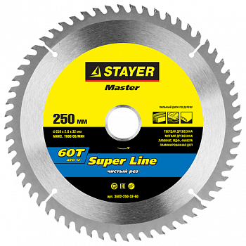 Пильный диск STAYER Super Line 3682-250-32-60 250х32 мм